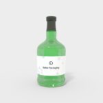 Bottles glass product label mockup 500120