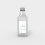 Glass bottles product label mockup 500420