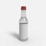 Bottles plastic product label mockup 506140
