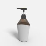 Bottles plastic product label mockup 506290