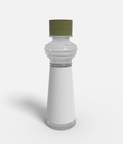 Bottles plastic product label mockup 504210