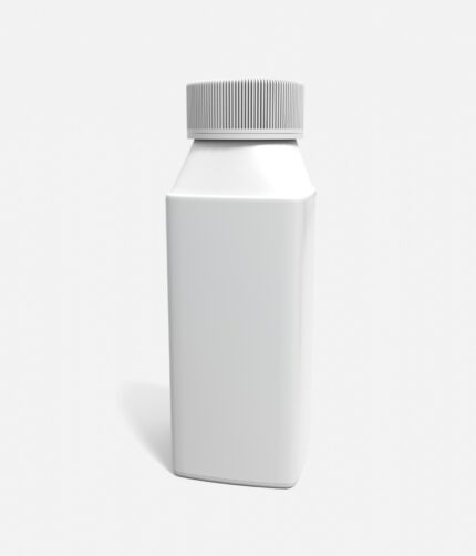Bottles plastic product label mockup 506190