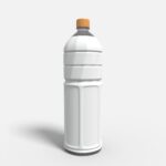 Bottles plastic product label mockup 506490