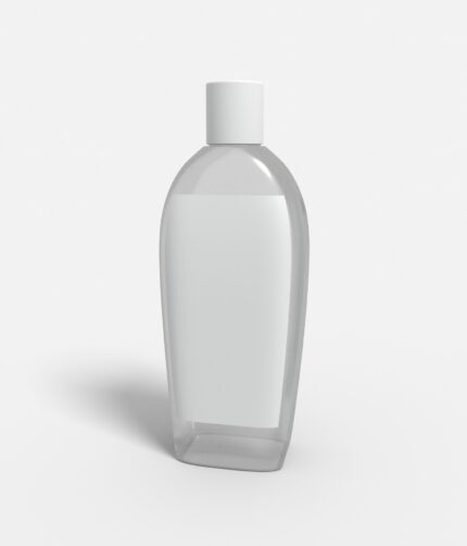 Bottles plastic product label mockup 506530