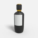 Bottles ceramic product label mockup 506610