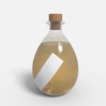 Bottles glass product label mockup 506650