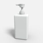 Bottles plastic product label mockup 506660