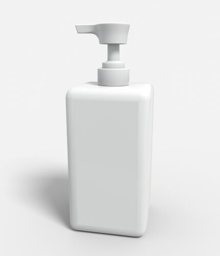 Bottles plastic product label mockup 506660