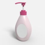 Bottles plastic product label mockup 506700