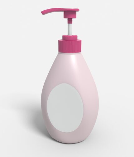 Bottles plastic product label mockup 506700