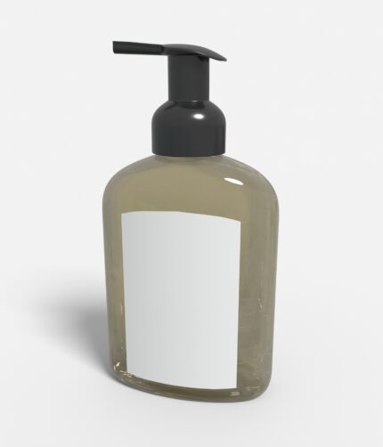 Bottles plastic product label mockup 506770