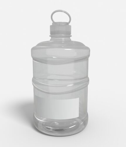 Bottles plastic product label mockup