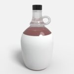 Bottles glass product label mockup 506920