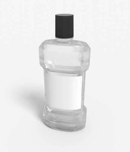 Bottles plastic product label mockup 501420