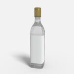 Bottles glass product label mockup 507090