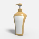 Bottles plastic product label mockup 507120