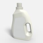 Bottles plastic product label mockup 507150