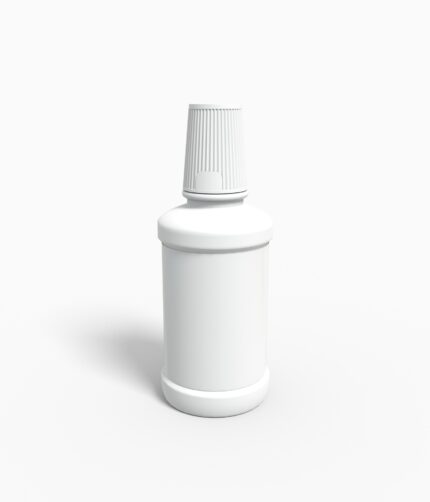 Bottles plastic product label mockup 503620