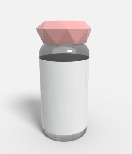 Bottles glass product label mockup 507220