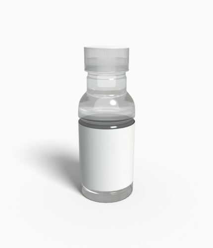Bottles plastic product label mockup 504260