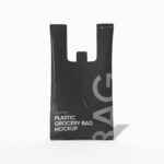 Retail plastic bag mockup