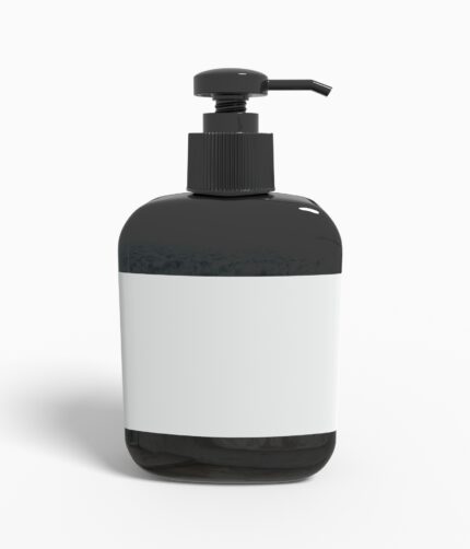 Bottles plastic product label mockup 504420