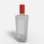 Bottles glass product label mockup 507490