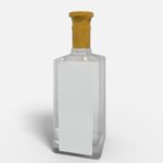 Bottles glass product label mockup 507500