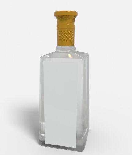 Bottles glass product label mockup 507500