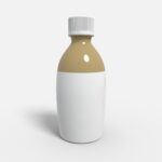 Bottles plastic product label mockup 507570