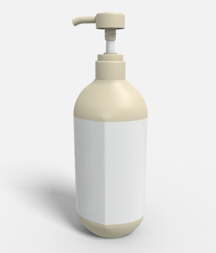 Bottles plastic product label mockup 507600