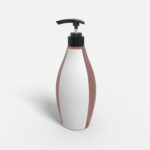 Bottles plastic product label mockup 507640