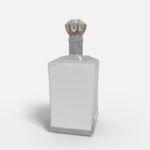 Bottles glass product label mockup 507450