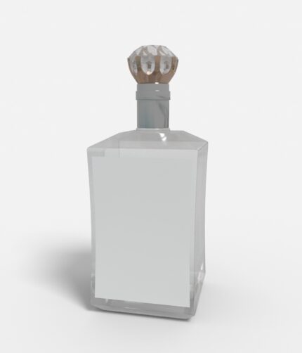 Bottles glass product label mockup 507450