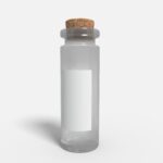 Bottles glass product label mockup 507720