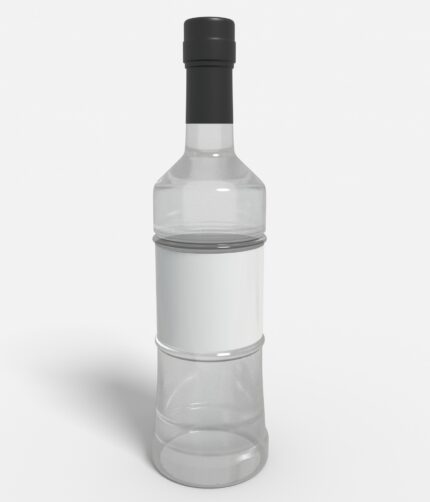 Bottles glass product label mockup 507730
