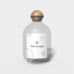 Bottles glass cylindrical mockup 502910