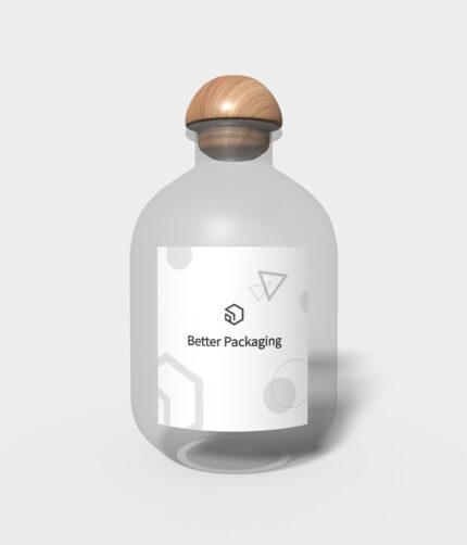 Bottles glass cylindrical mockup 502910