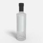 Bottles glass product label mockup 508200