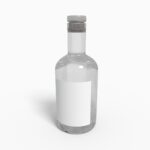 Bottles glass product label mockup 502720