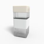 Bottles plastic product label mockup 503740