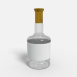Bottles glass product label mockup 508150