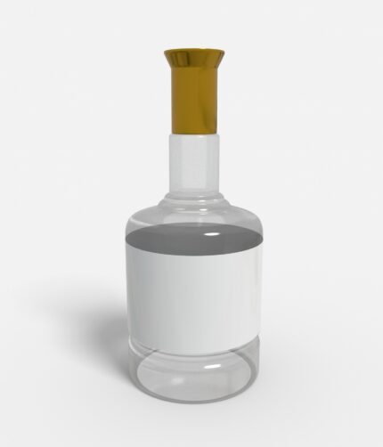 Bottles glass product label mockup 508150