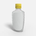Bottles plastic product label mockup 508460