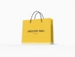 Luxury shopping bag mockup