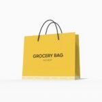 Luxury shopping bag mockup