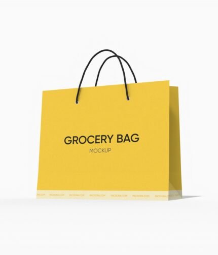 Luxury shopping bag mockup