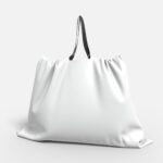 Drawstring tote bag mockup