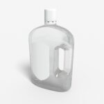 Bottles plastic product label mockup 501490