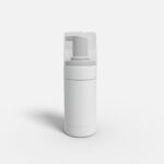 Bottles plastic product label mockup 503760